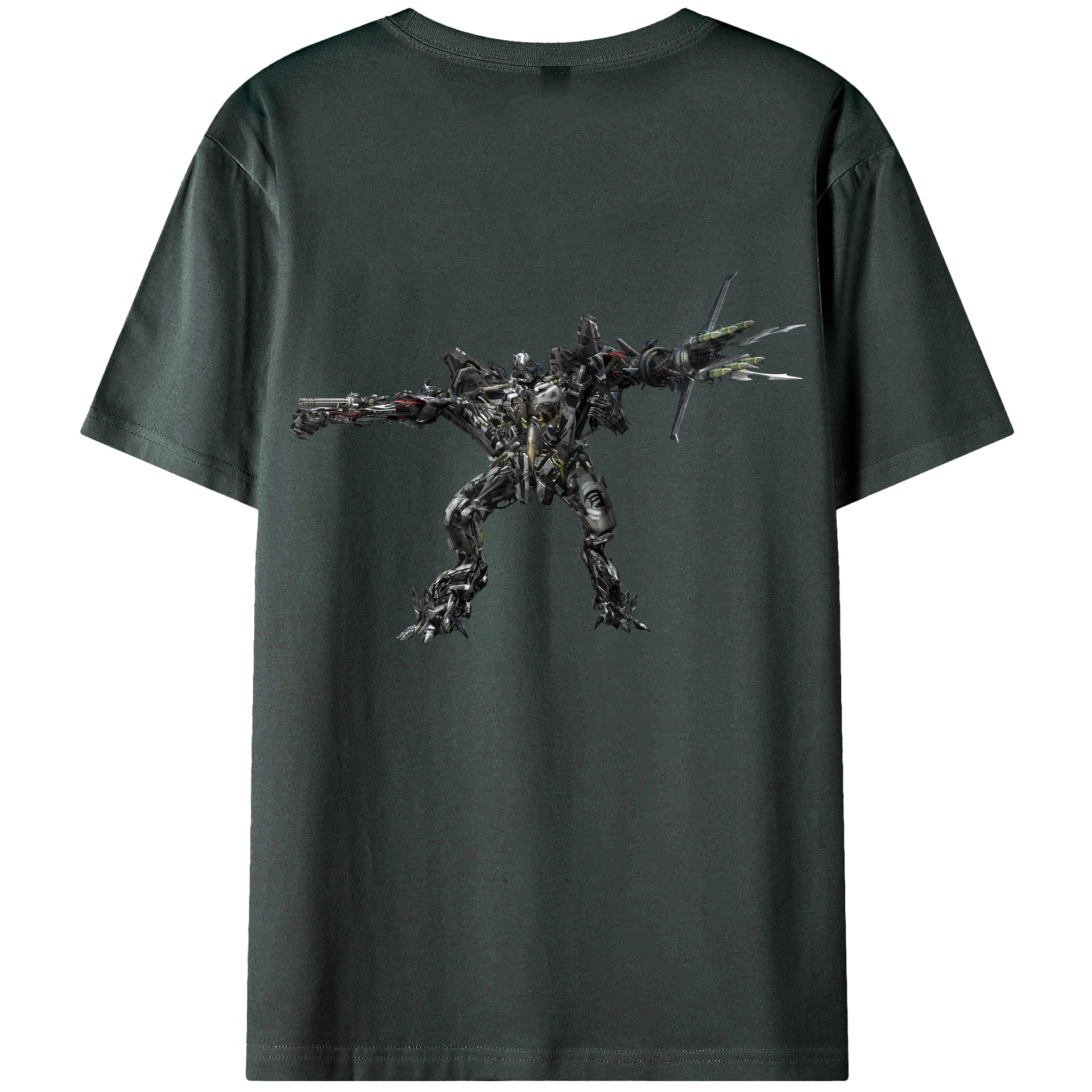 （画像用） Transformers トランスフォーマー 綿100％ メンズ半袖Tシャツ（バックプリント） 通気性